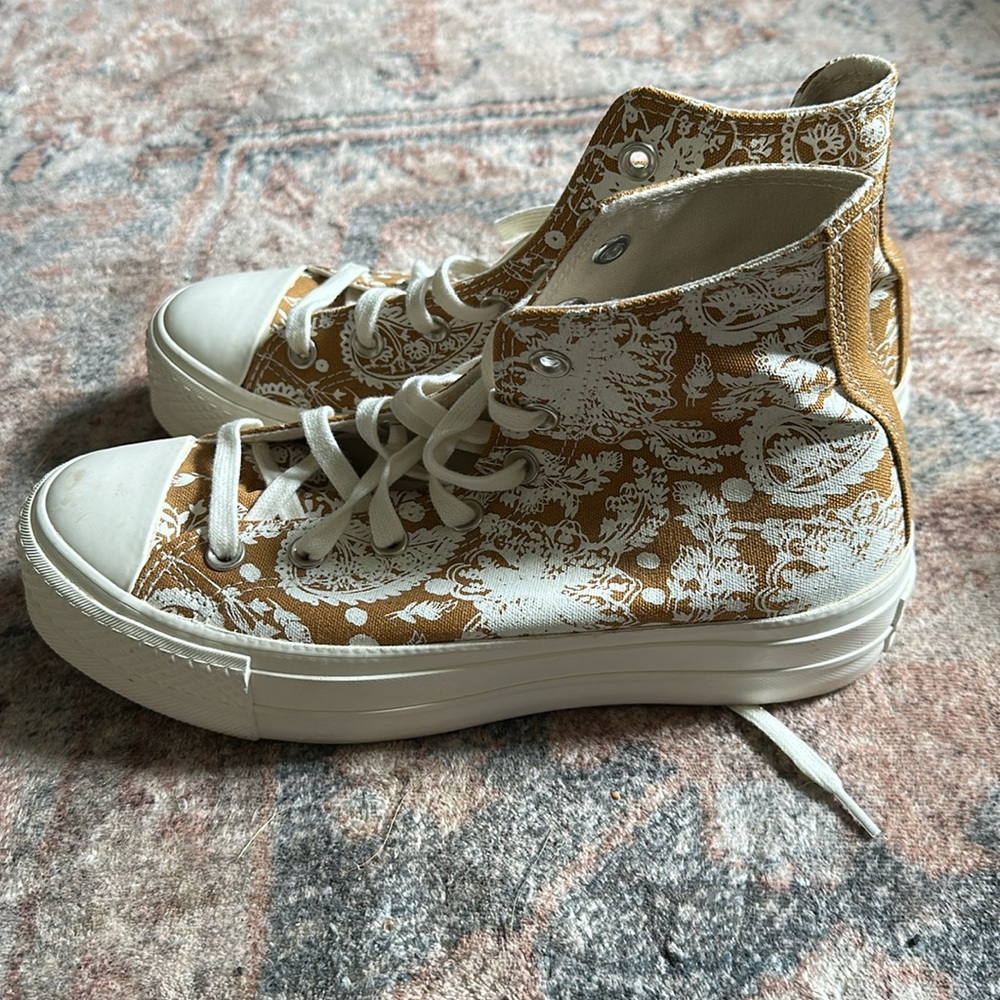 Limited edition 90’s vintage converse platform floral paisley - Picture 3 of 5